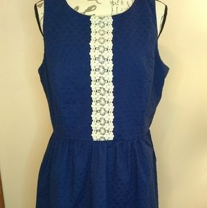 Kensie sleeveless blue dress